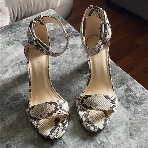 Nine West Snake Skin block heels
